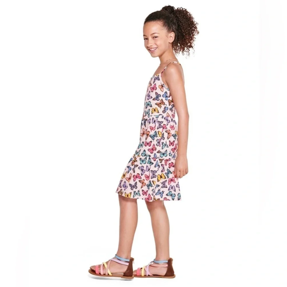 The Children’s Place Colorful Butterfly Print Dress size small 5/6 - Picture 3 of 7
